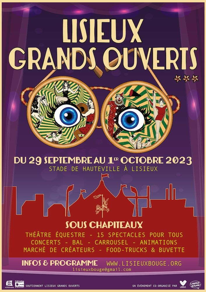 Affiche Lisieux Grands Ouverts 2023