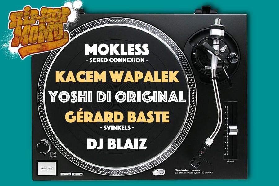 Yoshi di original - Kacem Wapalek - Gérard Baste - Mokless - Dj blaiz en concert à Lisieux le 1er octobre 2022