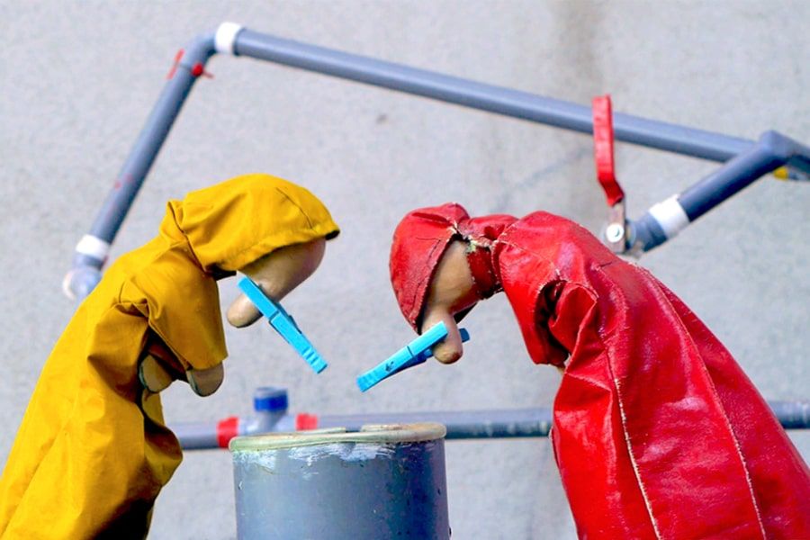 Spectacle de marionnettes avec Les Impavides Bretons à "Lisieux Grands Ouverts" 1er octobre 2022.
