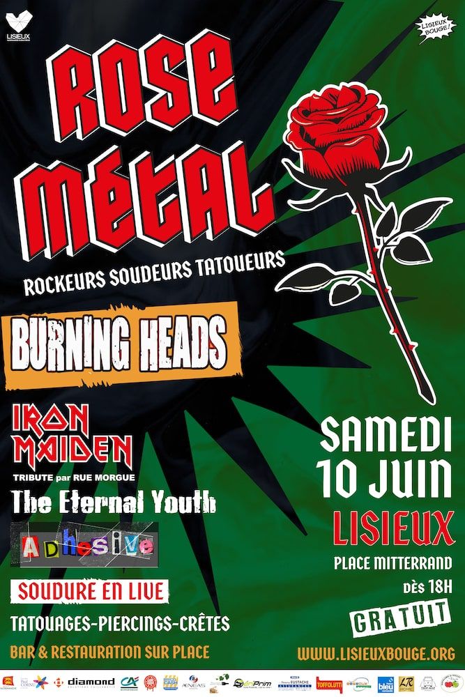 Affiche Rose Métal 2023